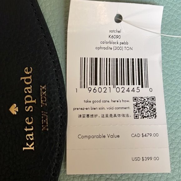 Kate Spade Colorblock Pebbled Leather Mimi Satchel Aphrodite - Picture 8 of 16